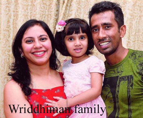 Wriddhiman Saha wife and family