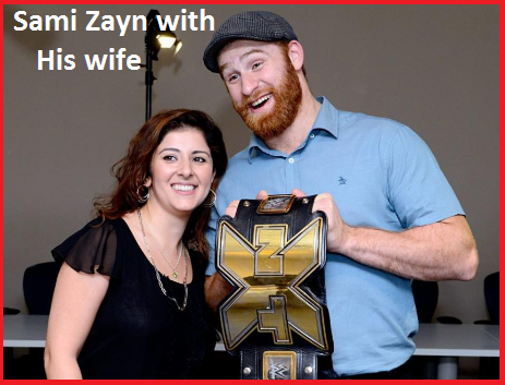 Sami Zayn with his wife