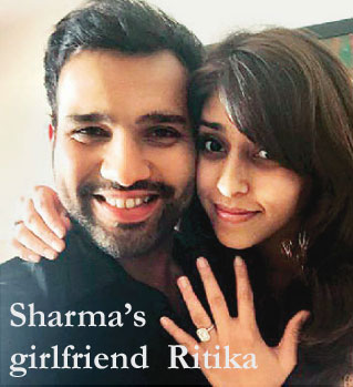 Rohit Sharma with his Girlfriend Ritika