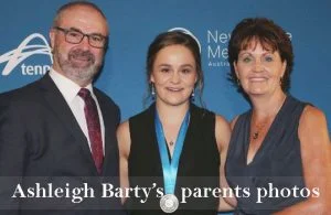 Ashleigh Barty's parents