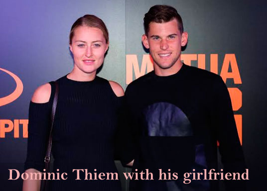 Dominic thiem with his girlfriend