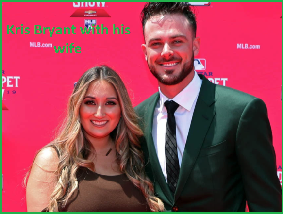 Kris Bryant with his wife