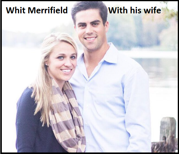 Whit Merrifield with his wife