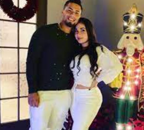 Gleyber Torres with his wife