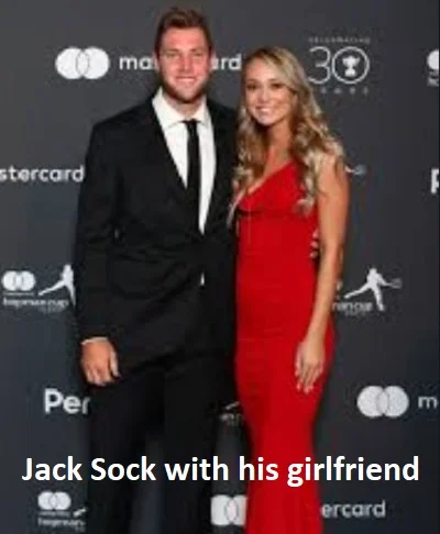 jack Sock with his girlfriend