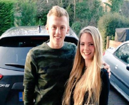 James Ward Prowse with his girlfriend