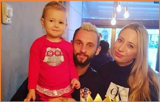 Marcelo Brozovic with his wife