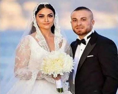 Esra Bilgic with her husband