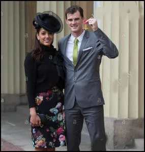 Jamie Murray with his wife
