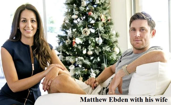 Matthew Ebden with his wife