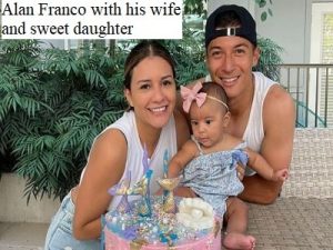 Alan Franco footballer with wife