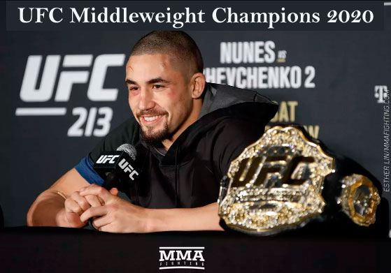 UFC middleweight rankings, champion, and weight division