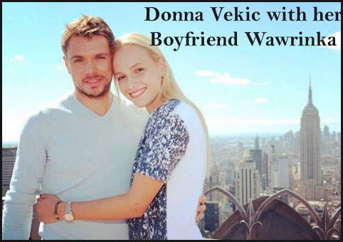 Donna Vekic with her boyfriend