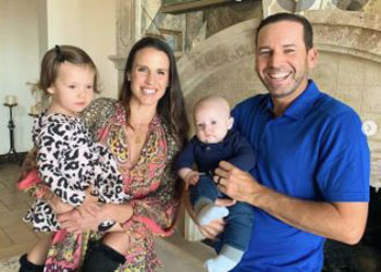 Sergio Garcia with his wife