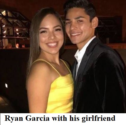 Ryan Garcia with his girlfriend