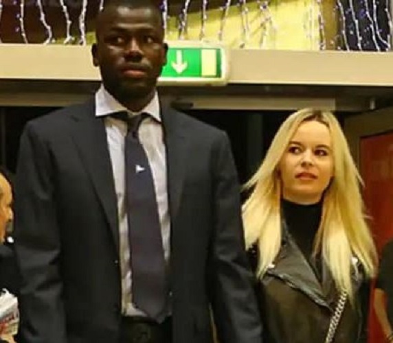 Kalidou Koulibaly with his wife
