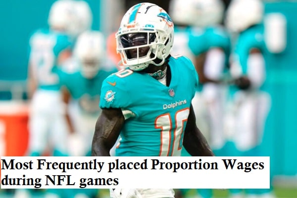 Most Frequently Placed Proposition Wagers During NFL Games