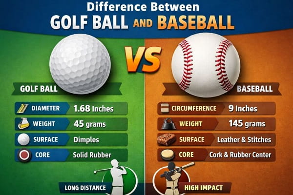 Difference Between Golf Ball And Baseball | Which Is Best In 2026?