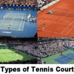 what are the 4 types of tennis courts?