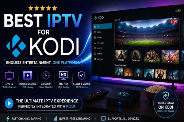 Top 10 Best IPTV for Kodi in June 2026